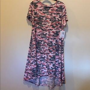 Luluroe Carly Pink Camo XL